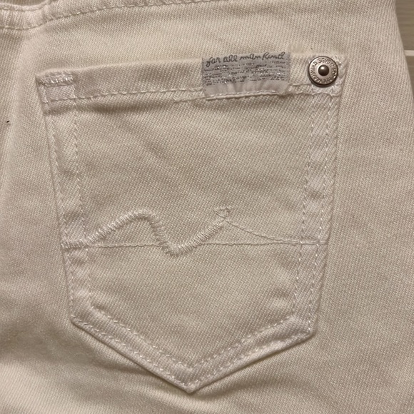 7 For All Mankind Super Skinny Jeans in Clean White - Picture 11 of 17